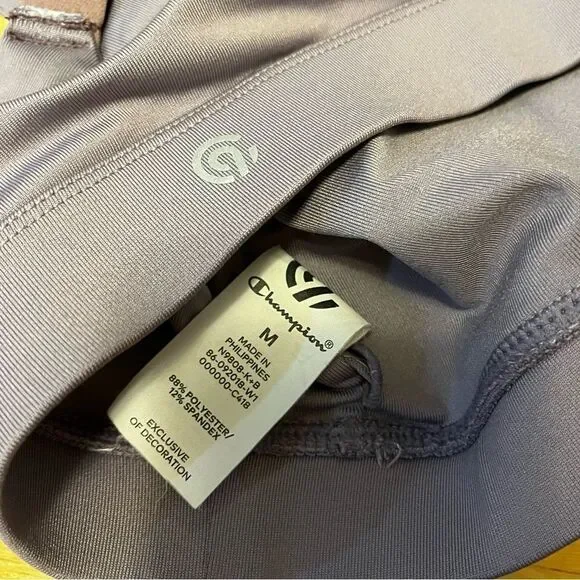 Champion light purple sports bra size M velour straps - Picture 7 of 7